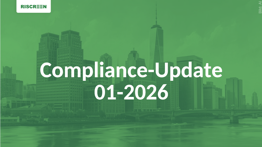 Riscreen Compliance-Newsletter – Ausgabe KW 01/2026