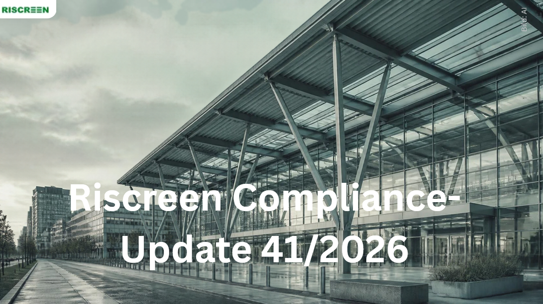 Riscreen Compliance-Newsletter – Ausgabe KW 41/2026